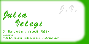 julia velegi business card